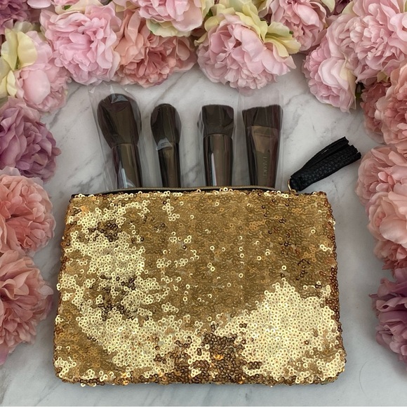 Laruce Beauty 4 Pcs Face Makeup Brush Set with Bag - Picture 13 of 16